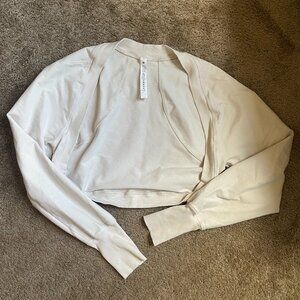 Lululemon White/Cream Shrug Size 6